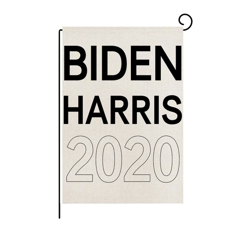 Σημαία Κήπου Biden Harris 2020 Διπλής Όψης Λινό Burlap Yard Banner Υπαίθρια Αμερικανική Εκλογή Διακοσμητική Μικρή Σημαία