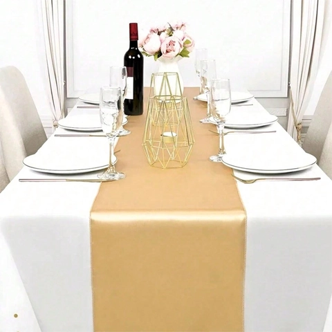 Rechthoekig Polyester Tafelkleed Voor Banket Bruiloft Feest Roségoud Zwart Blauw Wit Gouden Stippen Decoratief Tafelkleed