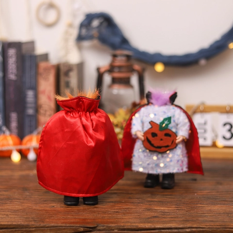Halloween Headless Vampire Doll With Pumpkin Sequin Cloak Hanging Ornament For Spooky Party Home Decoration