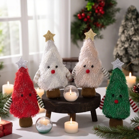 Süße Weihnachtsbaum Plüschpuppe Festliche Tischdekoration Aus Weichem Stoff Weihnachtsdeko Für Haus Party Szene Layout Requisite
