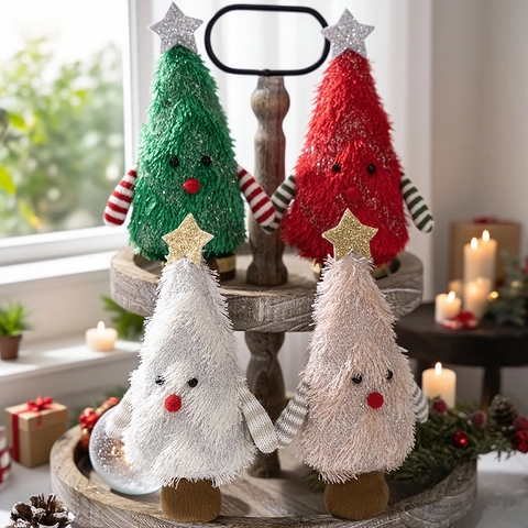 Süße Weihnachtsbaum Plüschpuppe Festliche Tischdekoration Aus Weichem Stoff Weihnachtsdeko Für Haus Party Szene Layout Requisite