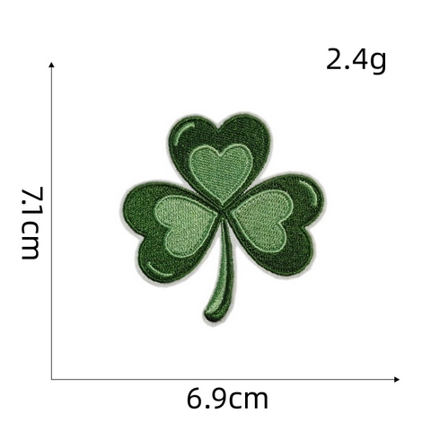 Patch Ricamate Festive Per Il Giorno Di San Patrizio Per Vestiti Trifoglio Verde Gnomo Pentola D'oro Arcobaleno Patch Termoadesive Distintivi Decorativi Per Giacche Cappotti Borse Accessori DIY