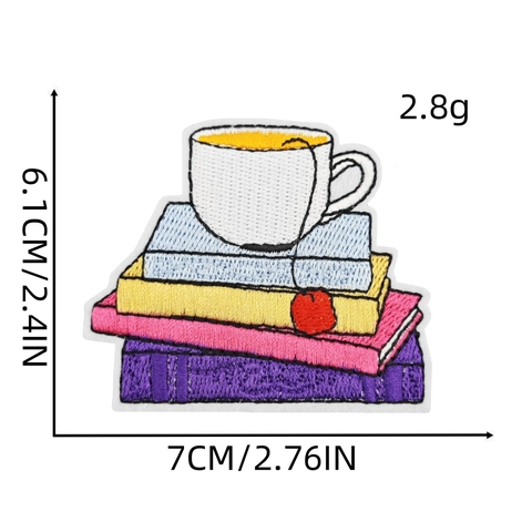Toppe Ricamate Tema Lettura Topo Di Biblioteca Animali Cartoni Animati Citazioni Libri Da Stirare Cucire Distintivi Decorativi Per Vestiti Zaino DIY