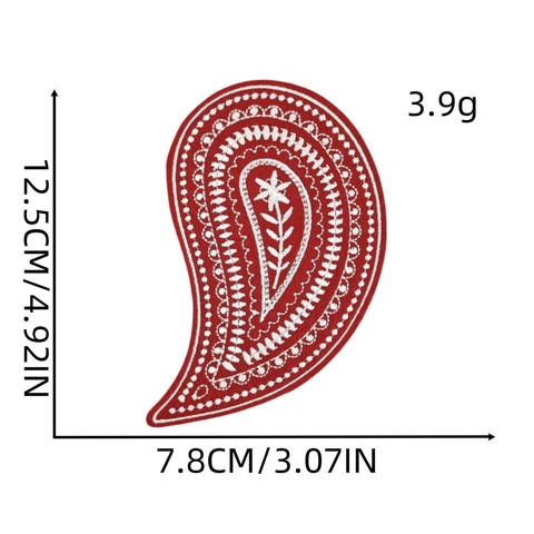 Indiase Henna Stijl Paisley Geborduurde Patches Voor Kleding Etnische Opengewerkte Florale Opstrijk Applicatie Decoratieve Stoffen Patch