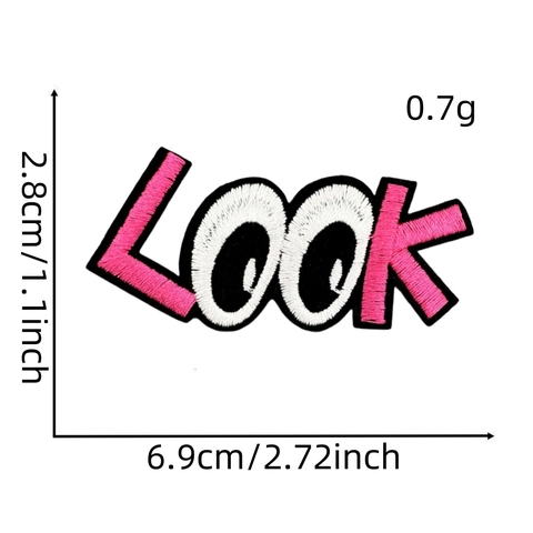 Cartoon Rainbow Heart Embroidery Patch Polyester Iron On Appliques For Kids Clothing DIY Decorative Badges Patchwork