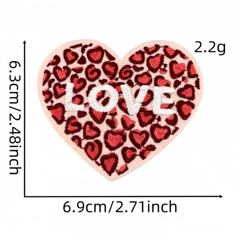 Moederdag Borduurpatches Roze Hart Bloem Beer Regenboog Patroon Opstrijkbare Applicatie Voor DIY Kleding Tassen Jassen Hoeden Decor