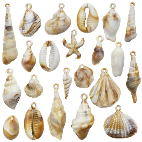 Ciondoli Misti in Acrilico a Forma di Conchiglia e Lumaca di Mare Stile Oceano per Collane Bracciali Portachiavi Fai da Te