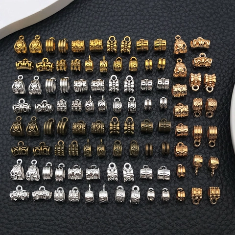 Vintage Zinc Alloy DIY Jewelry Pendants Charms Set Mixed Colors Metal Beads Connectors For Necklace Bracelet Making Findings