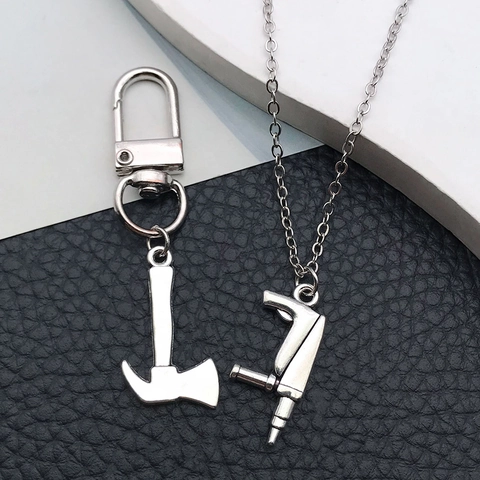 Ciondoli Strumenti in Argento Antico Pendenti in Lega di Zinco Assortiti Miniatura Martello Chiave Ascia Sega Ciondoli per Creazione Gioielli