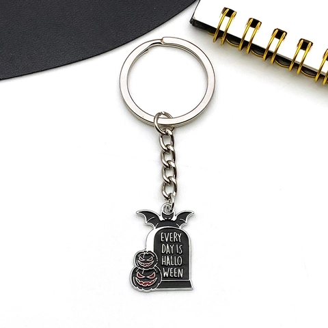 Halloween Alloy Enamel Charms Pendants Dark Gothic Style Pumpkin Bat Tombstone Magic Book DIY Jewelry Making Accessories