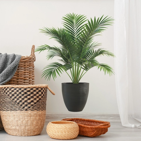Tropische Grüne Pflanze Topfpflanze Wandtattoo PVC Selbstklebend Monstera Blatt Wandaufkleber Für Wohnzimmer Schlafzimmer Zuhause Dekoration