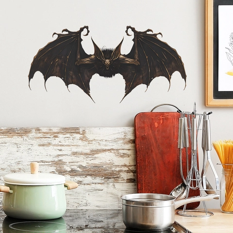 Halloween Gotik Fledermaus Wandtattoo PVC Abnehmbar Horror Monster Aufkleber Für Wohnzimmer Schlafzimmer Wanddeko