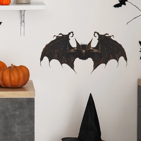 Halloween Gotik Fledermaus Wandtattoo PVC Abnehmbar Horror Monster Aufkleber Für Wohnzimmer Schlafzimmer Wanddeko