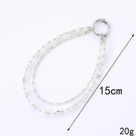 Doppellagiger Künstliche Perlen Taschenanhänger Herz Stern Schmetterling Schlüsselanhänger Für Tasche Handy Damen Schmuck Geschenk