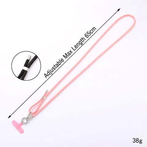 Adjustable Candy Color Mobile Phone Lanyard Crossbody Nylon Braided Rope With Rhinestone Ring Patch For Women Daily Use