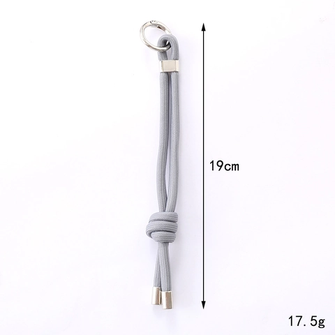 Portachiavi in Corda di Nylon Intrecciata a Mano Cordino Intrecciato Versatile per Borse Cellulari Chiavi dell'Auto Accessorio Minimalista