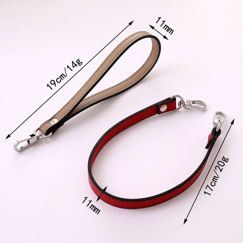 Fashionable Artificial Leather Wristlet Strap With Silver Lobster Clasp Rivet Bag Charm Phone Hanging Rope For Women Purse