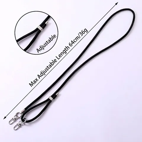 Adjustable Flocked PU Leather Phone Lanyard Crossbody Bag Strap Replacement With Metal Lobster Buckle For Women Jewelry