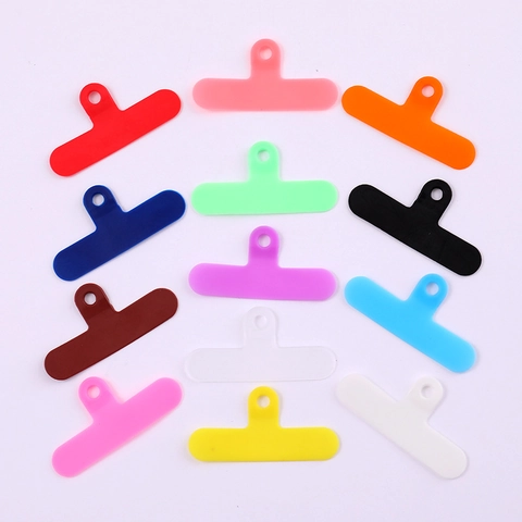 Patch de Connecteur de Cordon de Téléphone en PVC Universel en Forme de T pour Accessoires DIY de Sangle de Coque de Téléphone