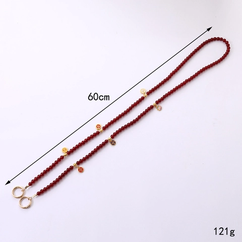 Neuer Chinesischer Stil Perlen Crossbody Handyband Emaille Münzen Anhänger Mode Taschenkette Ersatz Für Damen Accessoire
