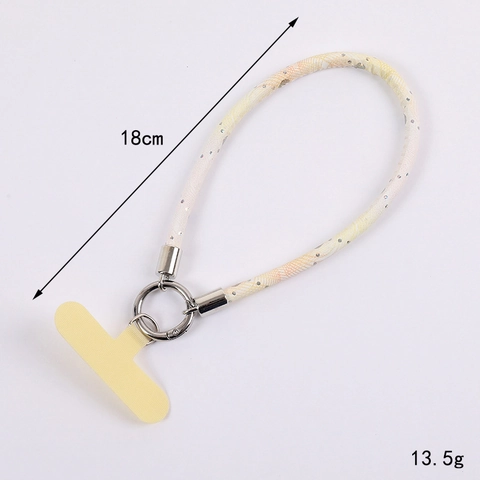 Fashion PU Leather Woven Heart Phone Charm Anti-Lost Wrist Strap Lanyard With Phone Gasket For Women Girls Phone Accessory