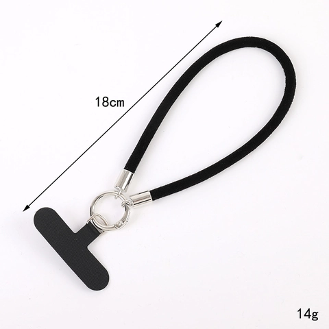 Universeel PU-Leren Telefoonkoord Anti-Val Polsband Met T-Plaat Suède Koord Telefoon Charm Metalen Ring Mobiele Telefoonkoord Accessoires Voor Dames Heren