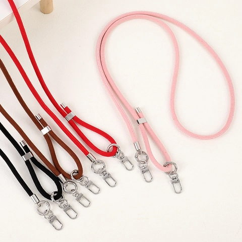 Cordón Ajustable de Cuero Artificial de Gamuza para Teléfono con Doble Hebilla Correa de Cadena para Bolso Mujer Accesorios