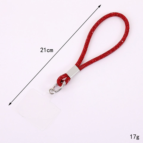 Ciondolo per Telefono in Strass di Lusso Cinturino da Polso Anti-smarrimento Decorato con Strass Ciondolo Mobile per Donna Eleganti Accessori Regalo