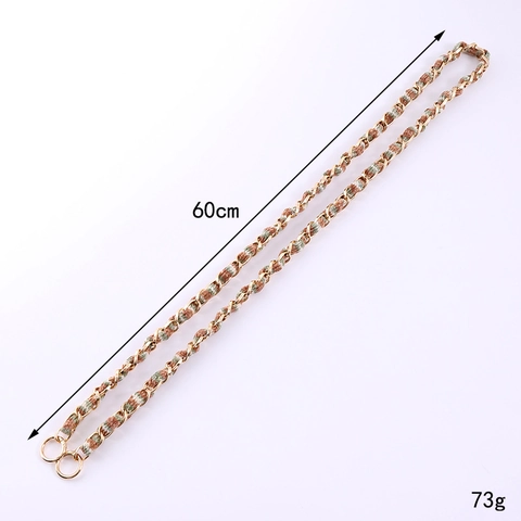 Fashion Colorful Wool Woven Crossbody Chain For Phone And Bag Alloy Metal Replacement Strap Elegant Decorative Accessories