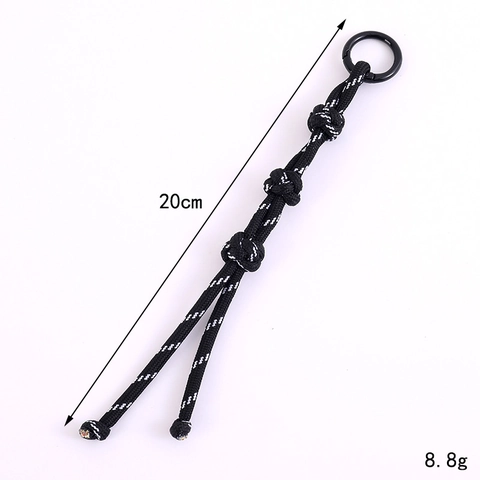 Hand Woven Nylon Rope Chinese Button Knot Bag Pendant Versatile Handcrafted Keychain Accessory For Women Daily Decoration