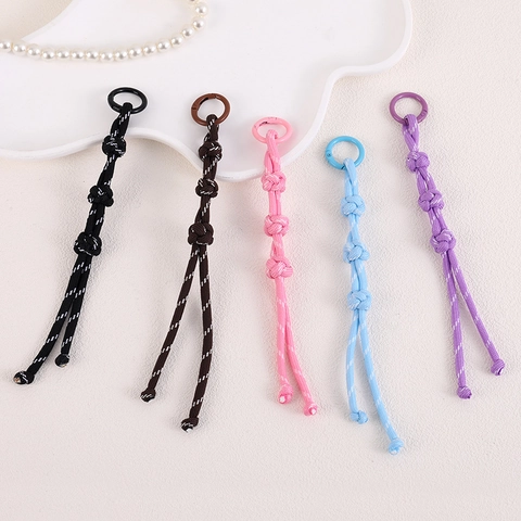 Hand Woven Nylon Rope Chinese Button Knot Bag Pendant Versatile Handcrafted Keychain Accessory For Women Daily Decoration