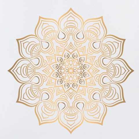 Boho Mandala Gold Wandsticker Geometrisch Floral PVC Selbstklebend Dekoration Für Wohnzimmer Schlafzimmer Home Kunst