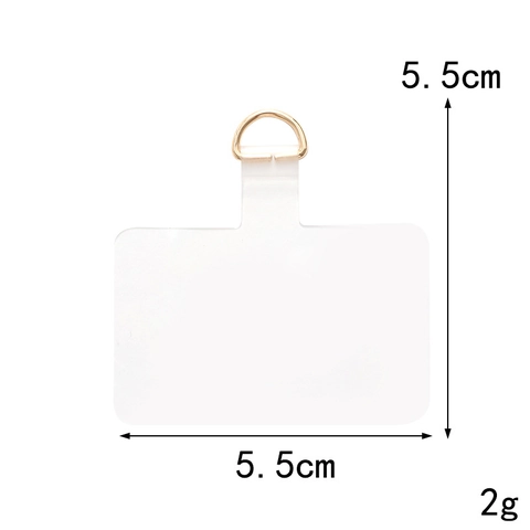 Universal Διαφανές TPU Phone Lanyard Connector Tab Εξαιρετικά Λεπτό Επίθεμα Σύνδεσης Κινητού Τηλεφώνου Με Μεταλλικό Δακτύλιο D Για Τις Περισσότερες Θήκες Smartphone