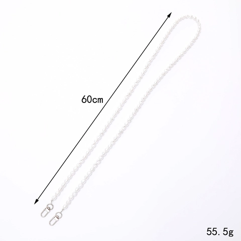 Handmade Artificial Pearl Acrylic Beaded Crossbody Phone Lanyard Chain Universal Decorative Bag Charm For Women Gift