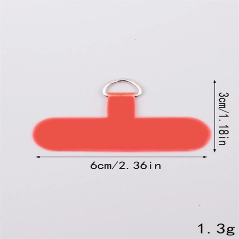 Universele TPU Telefoonhoes Koord Tether Tab Patch Met Metalen D-Ring Afneembare Multi Color Verbindingskaart Bevestiging