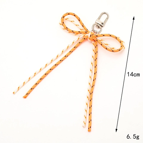Schleife Gewebtes Nylonseil Schlüsselanhänger Für Damen Ins Stil Punktmuster Taschenanhänger Kamera Handschlaufe Zubehör Schmuck