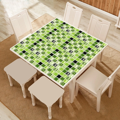 Adesivi Murali per Piastrelle Stile Mosaico Impermeabili PVC Autoadesivi Griglia Decorativa per Cucina Bagno Mobili