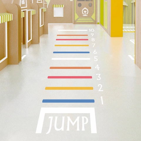 Adesivi per Pavimenti Gioco del Salto con Numeri per Bambini PVC Impermeabile Numeri 1-10 per Asilo Camera da Letto Casa Decorazioni
