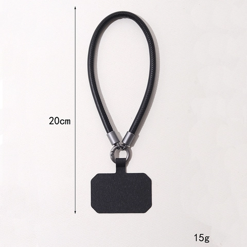 Fashion PU Leather Phone Wrist Strap Lanyard With Metal Buckle And Tether Tab Anti-Drop Phone Chain For Women Men Accessories