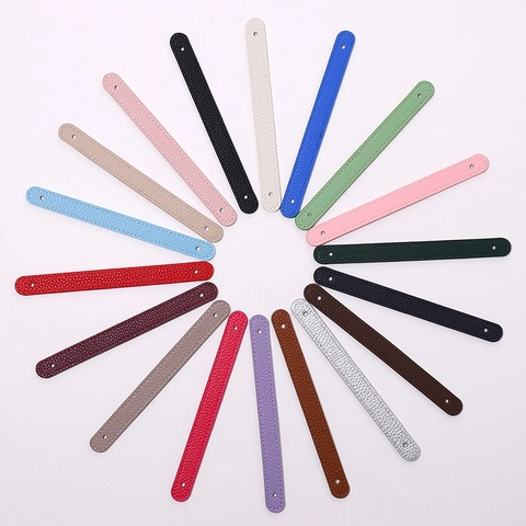 PU Leather Lychee Pattern Wrist Strap For DIY Phone Case Bag Hand Accessory Anti-Drop Portable Hanging Strap For Women