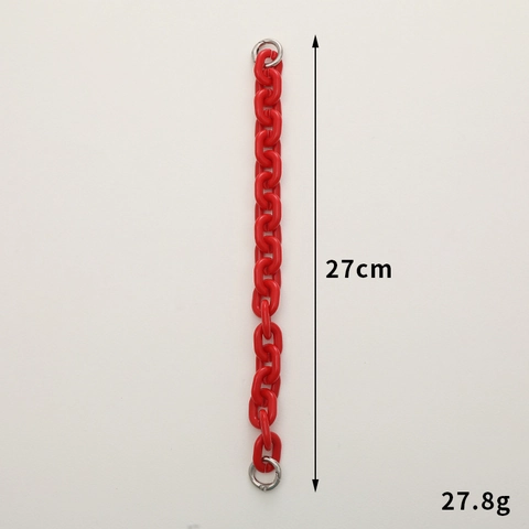 DIY Colorful Acrylic Detachable Chain Handle For Bag Mobile Phone Student Water Cup Shoulder Strap Portable Bag Accessories