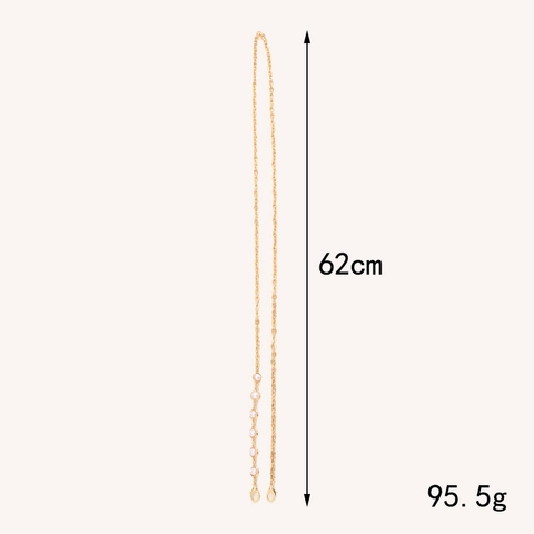 Mode Metallkette Künstliche Perle Umhängeriemen Multifunktionale Handyhülle Taschenkette Zubehör Mit Verschlüssen Damen