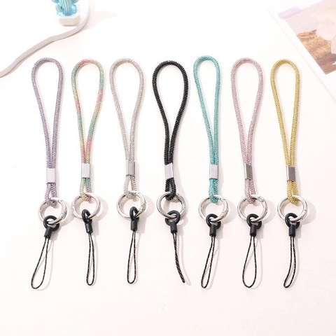 Luxury Handmade 4mm Rhinestone Phone Chain Anti-Lost Mobile Phone Lanyard Sparkling Wrist Strap For Women Fashion Accessory