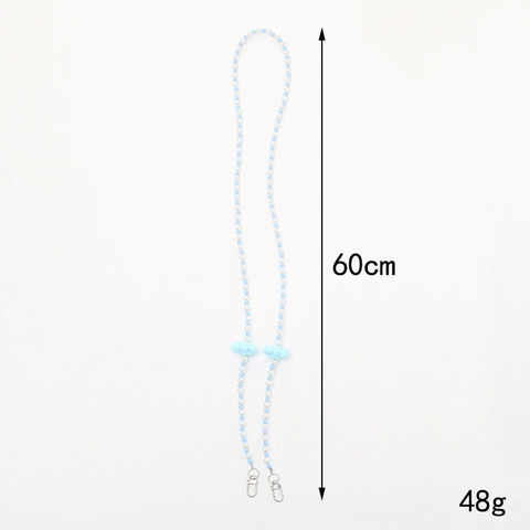 Süße Wolke Künstliche Perlen Umhängeband Handy Strap Acryl Künstliche Perle Lanyard DIY Tasche Schulterkette Für Damen Mädchen Dekoratives Zubehör
