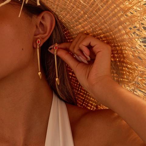 Stainless Steel Snake Bone Chain Long Dangle Earrings For Women Gold Plated Animal Pattern Inlaid Rhinestone Drop Earrings
