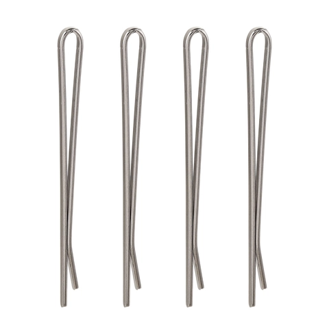 Horquillas Planas de Acero Inoxidable Minimalistas para Mujer DIY Estilismo de Cabello Clips de Metal Plateado Accesorios