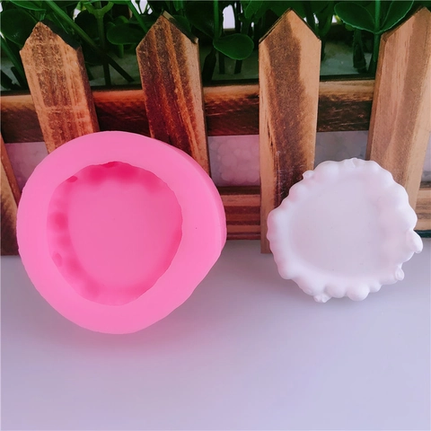 DIY Silikon Kuchenform Wellenkante Blasen Design Fondant Schokolade Deko Werkzeug Für Handgemachte Backwaren Rosa