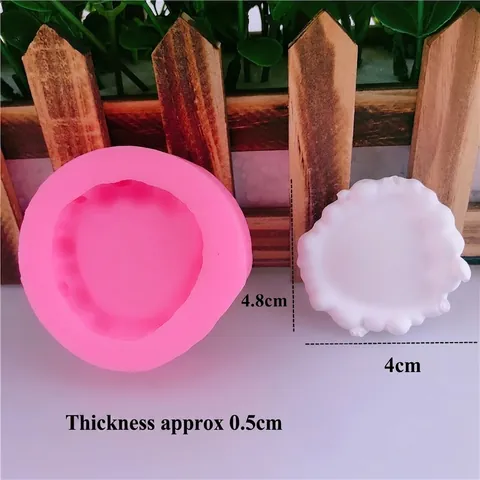 DIY Silikon Kuchenform Wellenkante Blasen Design Fondant Schokolade Deko Werkzeug Für Handgemachte Backwaren Rosa