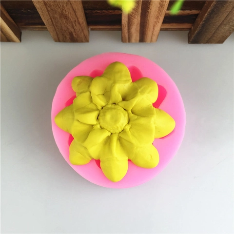 DIY Lotus Blume Form Silikonform Für Kuchendekoration Fondant Schokolade Seife Gips Harz Gießen Handwerk Werkzeug Rosa