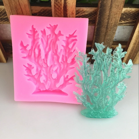 DIY Korallen Algen Silikonform Für Fondant Kuchen Dekoration Schokolade Harz Handwerk Handgemachte Backwerkzeuge Zuckerform